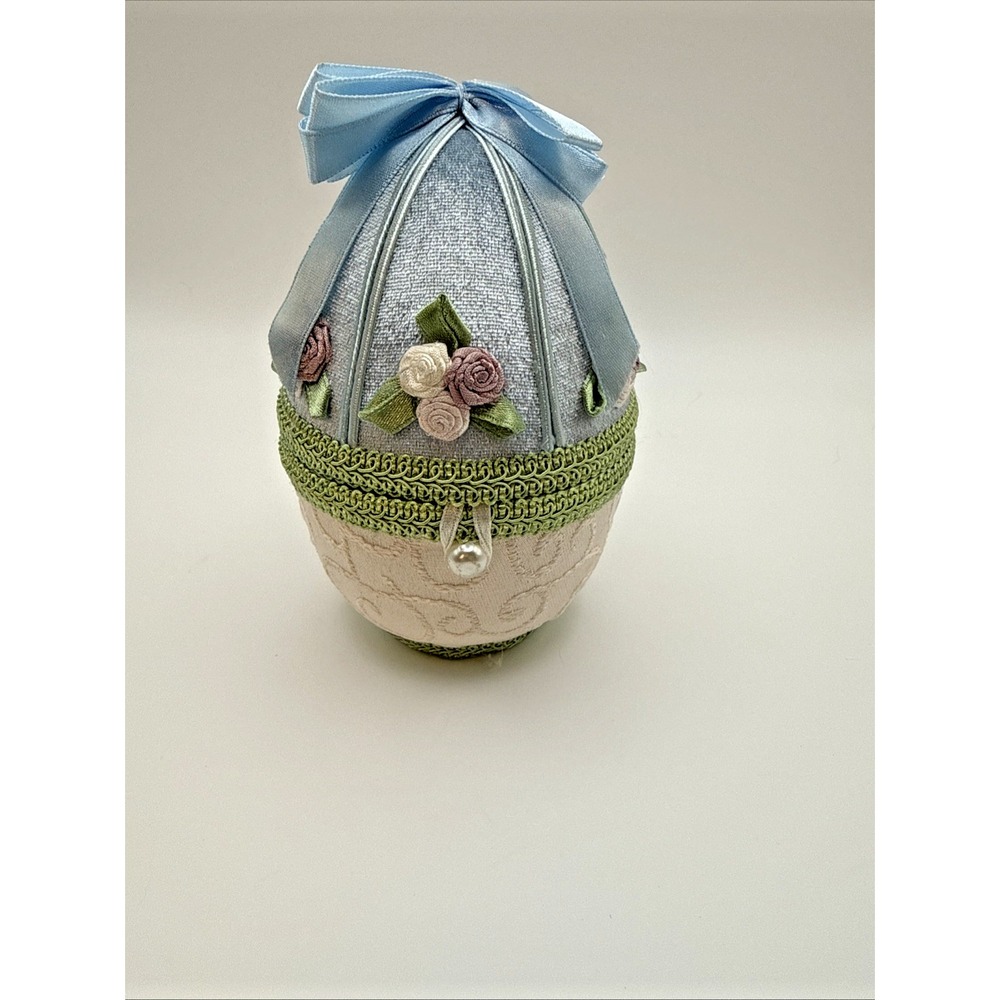 Y2K Whimsical Gift Box Trinket Timeless Treasures Easter Egg Tapestry & Satin